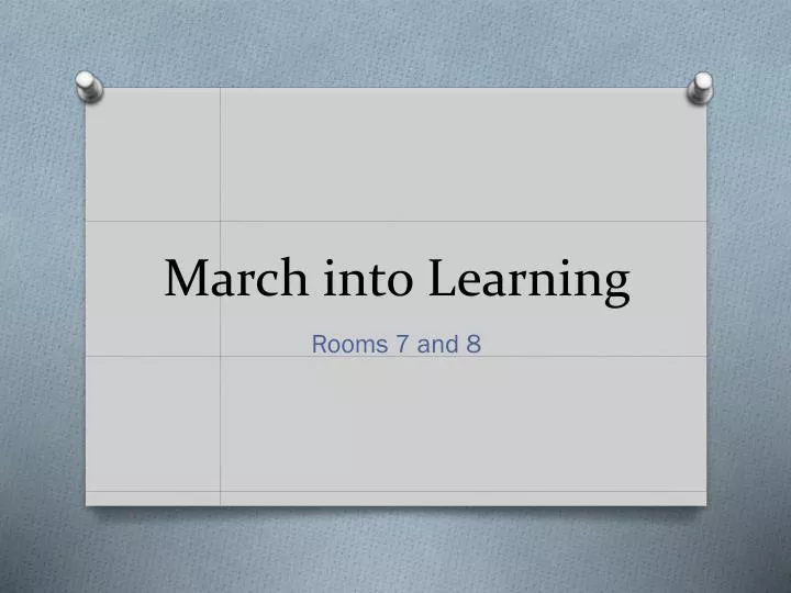 march into learning