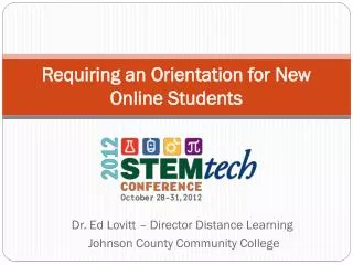 Requiring an Orientation for New Online Students