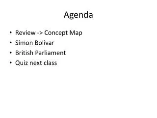 Agenda