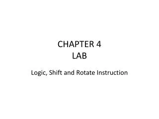 CHAPTER 4 LAB