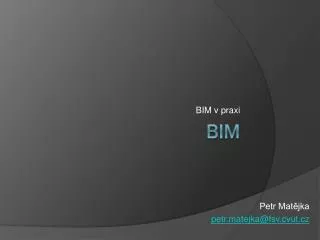 bim v praxi
