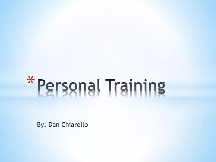 personal training