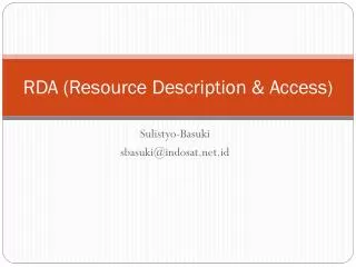 rda resource description access