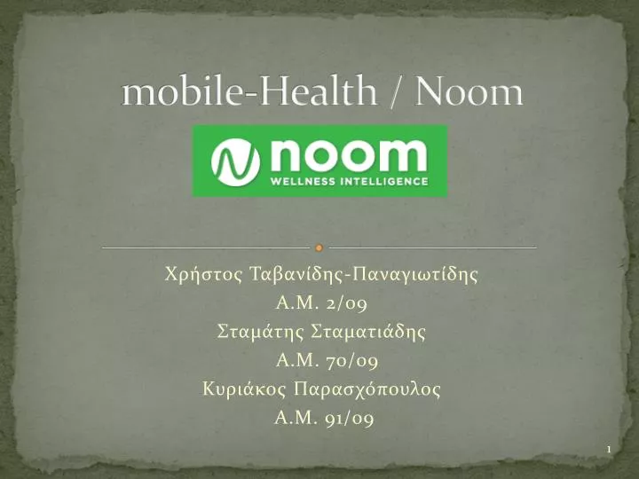 mobile health noom