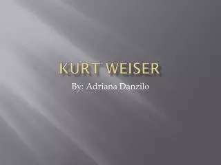 Kurt Weiser