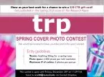 Spring Cover Photo Contest - Show Us Your Best Work! - slide 1