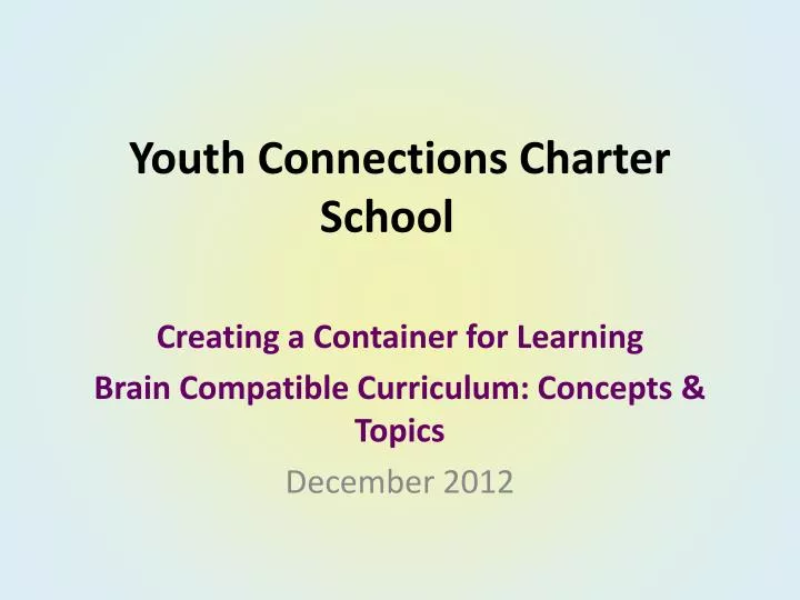 youth connections charter school