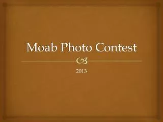 Moab Photo Contest