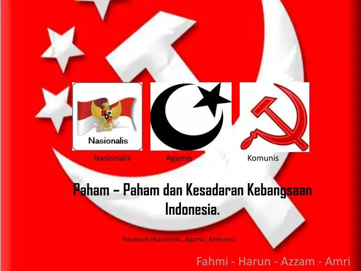 paham paham dan kesadaran kebangsaan indonesia