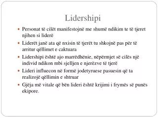 lidershipi