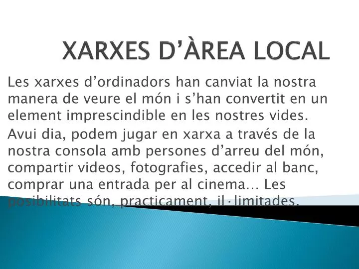 xarxes d rea local