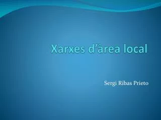 xarxes d rea local