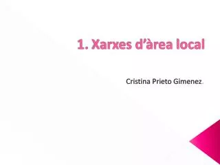 1 xarxes d rea local