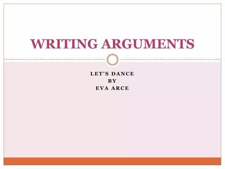 writing arguments