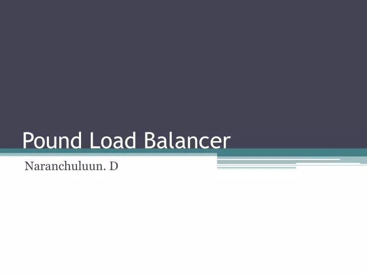 pound load balancer