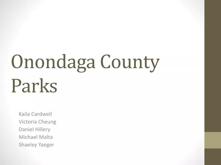 onondaga county parks