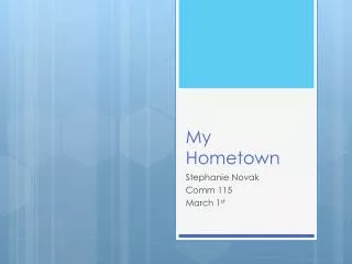 my hometown