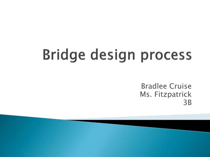 bridge design process