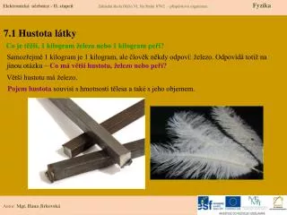 7 1 hustota l tky