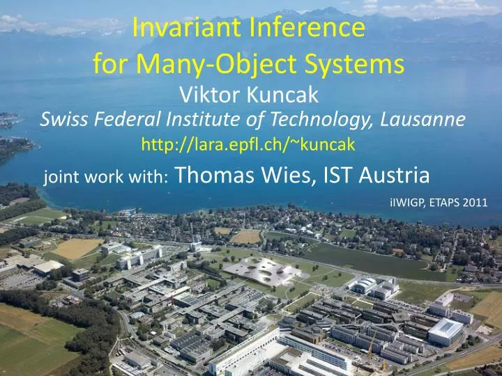 invariant inference for many object systems