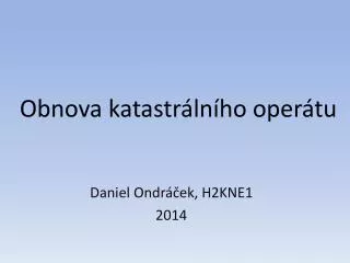 obnova katastr ln ho oper tu