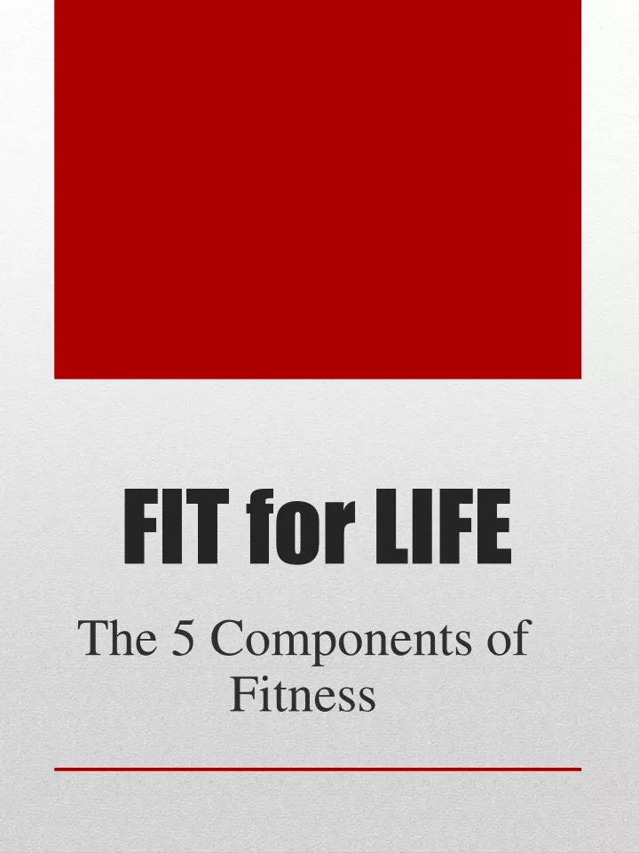 fit for life