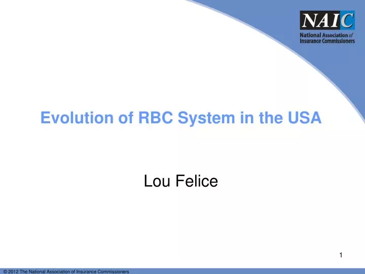evolution of rbc system in the usa