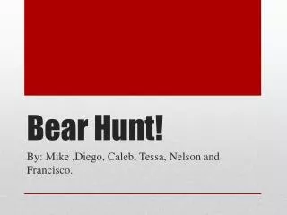 Bear Hunt!