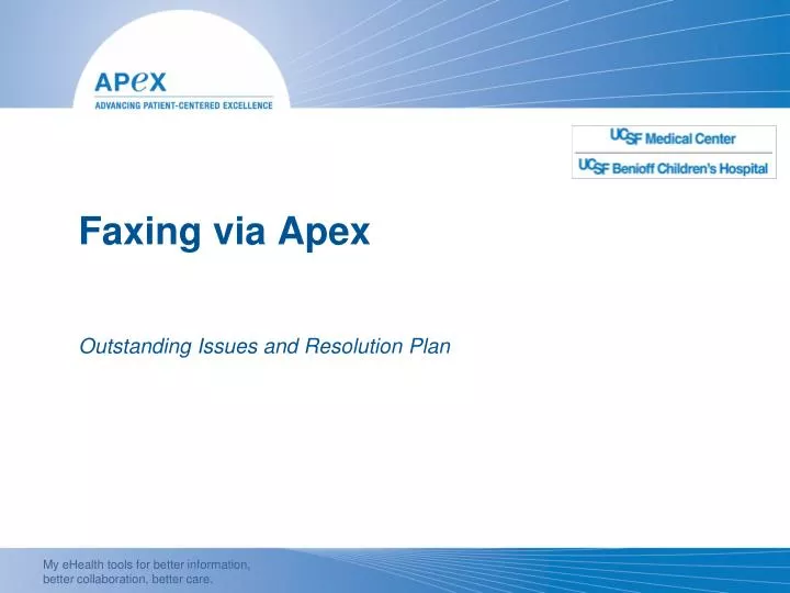 faxing via apex