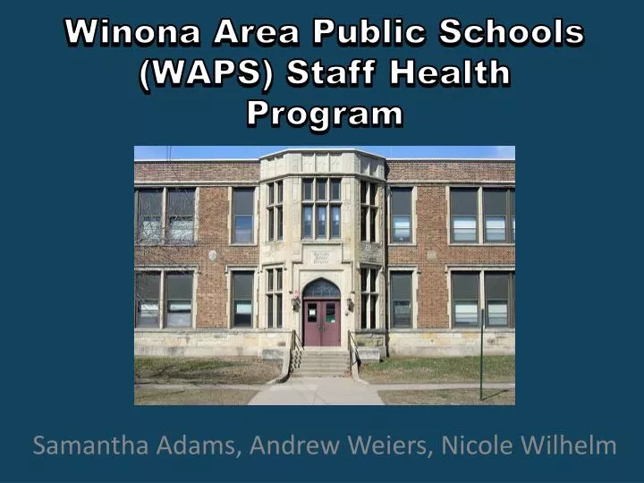 winona area public schools waps staff health program