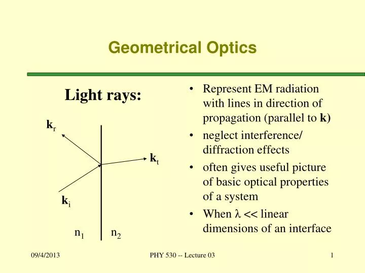geometrical optics