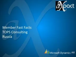Member Fast Facts TOPS Consulting Russia