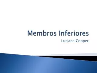 membros inferiores