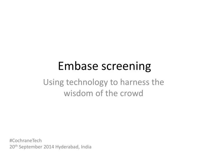 embase screening