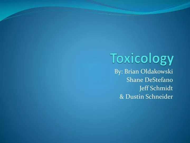 toxicology