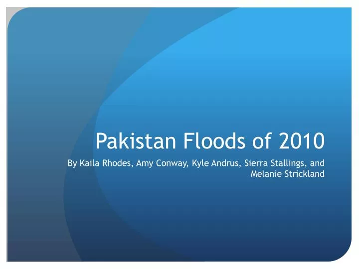pakistan floods of 2010