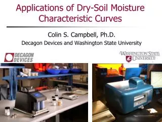 Applications of Dry-Soil Moisture Characteristic Curves