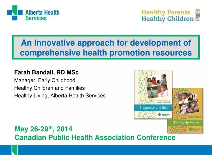 an innovative approach for development of comprehensive health promotion resources