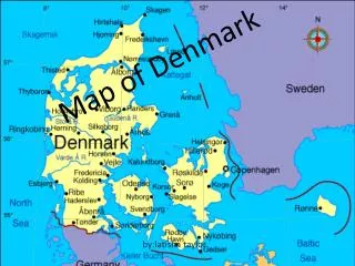 Map of D enmark