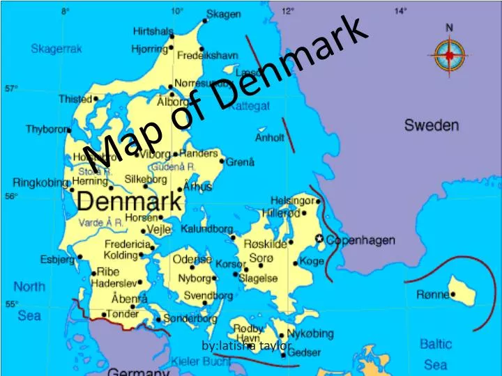 map of d enmark