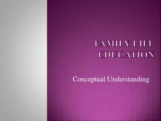 Family Life Education