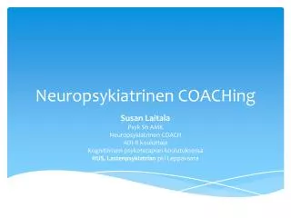 neuropsykiatrinen coaching