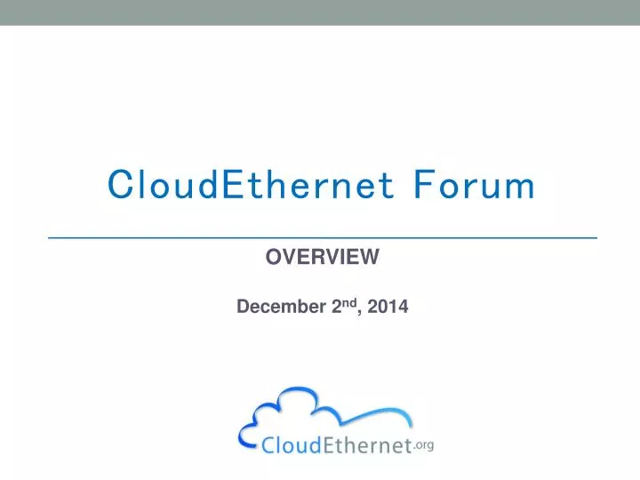 cloudethernet forum