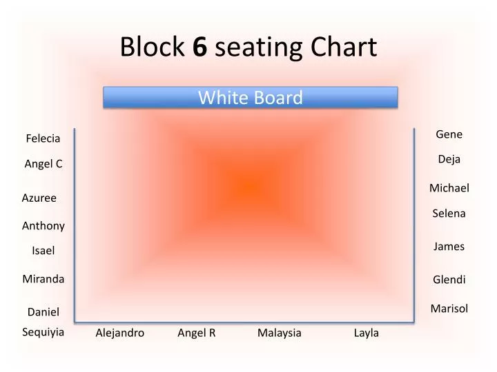 block 6 seating chart