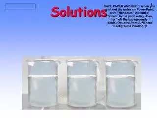 solutions