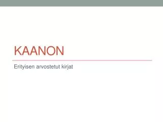 kaanon