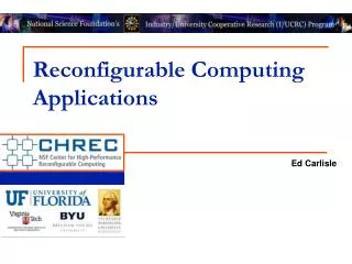 Reconfigurable Computing Applications