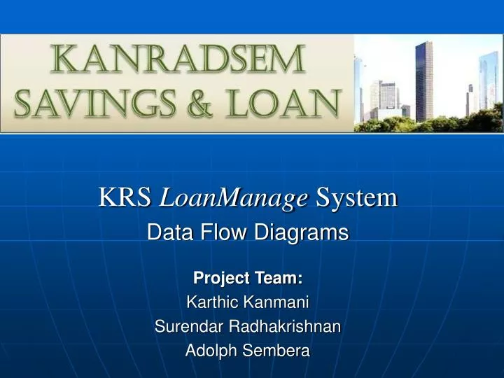 krs loanmanage system data flow diagrams