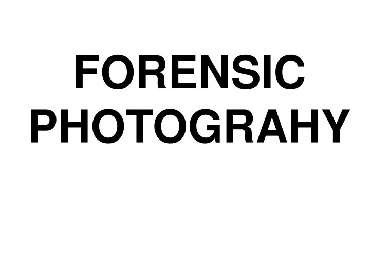 forensic photograhy
