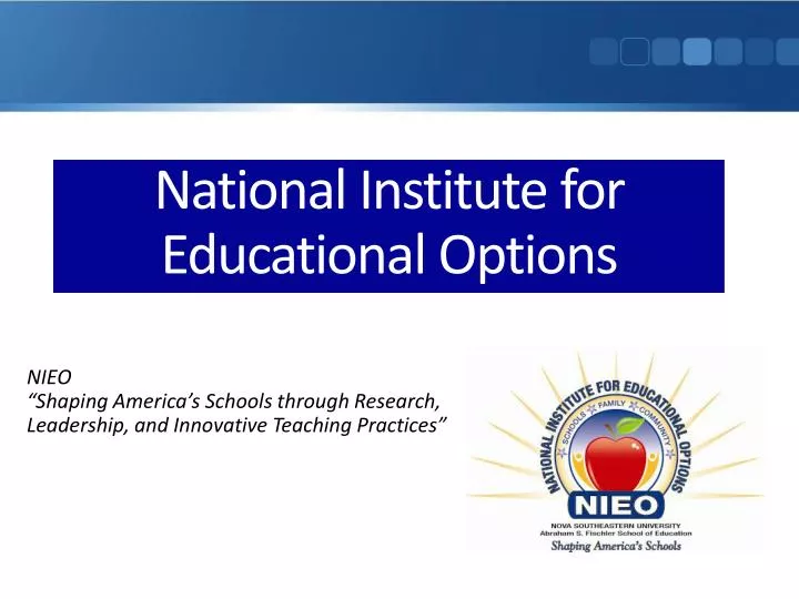 national institute for educational options
